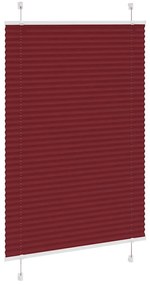 pliszírozott redőny Bordeaux piros 95x150 cm szövetszélesség