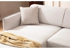 Belissimo fehér sarokkanapé, bal oldali – Balcab Home