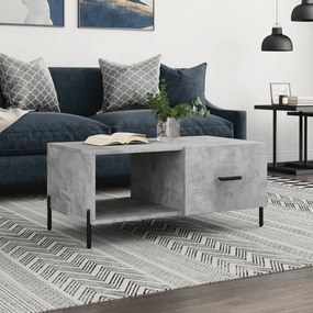 Betonszürke szerelt fa dohányzóasztal 90 x 50 x 40 cm