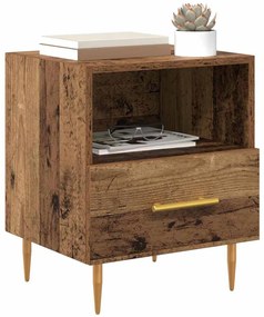 Éjjeli asztal fiókkal Barna 40 x 35 x 47.5 cm Faanyag