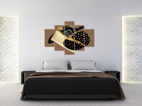 Kép - Absztrakció aranybarna N⁰1 (150x105 cm)
