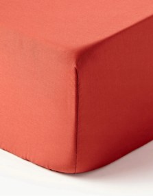 Comfort gumis pamut-szatén lepedő 90 x 200 x 35cm