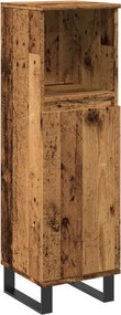 vidaXL antik fa színű szerelt fa fürdőszobaszekrény 30 x 30 x 100 cm