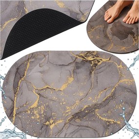 Fürdőszobaszőnyeg Kerek Gyorsan Száradó 40x60 Habszivacs Fürdőszobaszőnyeg