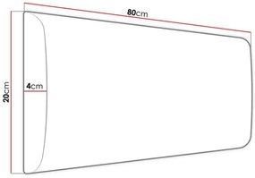 Kárpitozott fali panel Pazara 80x20 (manila 02). 1054189