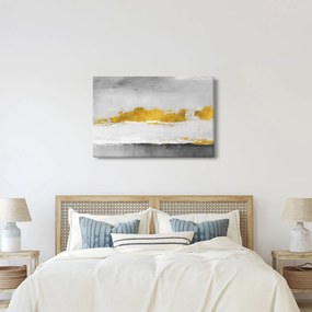Kép - Arany és szürke vonások (90x60 cm)