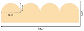 PIPPER. Textil öntapadó tapéta - Mini Ív - Sárga szín Szín: Sötét