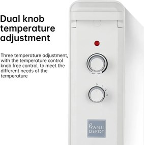 ANJI Depot 2500W 11 lamellás Olaj radiátor MOUJ-076