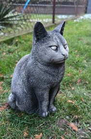 Kerti beton figura Cica cica macska figura kert