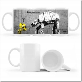 Im your father Banksy nyomott mintás bögre