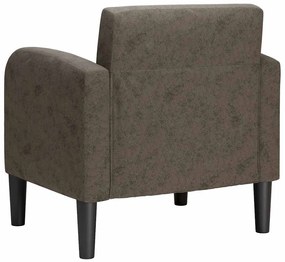 sötétszürke műbőr kanapé szék karfával 54 cm