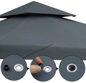 Deuba Lorca 3x3 m-es kerti pavilon - antracit
