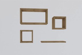 Fali polc, zafír tölgy 24x15x44 cm