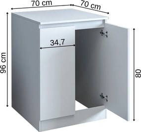 Fürdőszobaszekrény, 96 cm