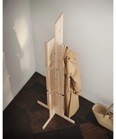 Natúr színű borovi fenyő fogas 60x186 cm Keeper – Karup Design