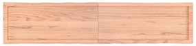 világosbarna kezelt tömör asztallap 180x40x(2-4) cm