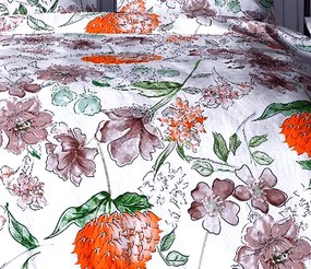 Krepp pamut ágynemű Homa TORRY ART ORANGE 2 részes 140x200 cm