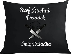 Párna párnahuzat Legjobb Konyhafőnök Nagypapa+Nagypapa neve