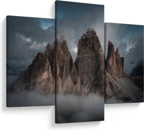 Kép - Három fogak, olasz Dolomitok (90x60 cm)