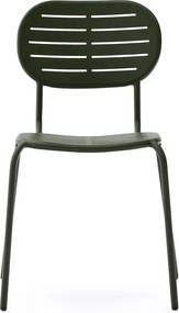 Sötétzöld fém kerti szék Brai – Kave Home