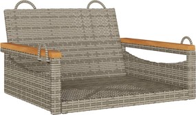 vidaXL szürke polyrattan hintapad 63 x 62 x 40 cm