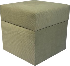 Négyzet alakú nyitható puff finom plüss Cappuchino kivágásokkal