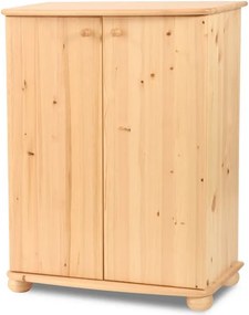 Anikó 2 ajtós fenyő komód 93 cm magas/polcos