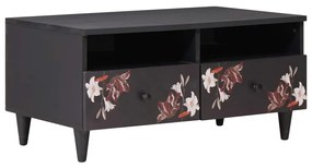 vidaXL Dohányzóasztal fiókkal Sokszínű 80 x 54 x 40 cm Tömör Mangófát