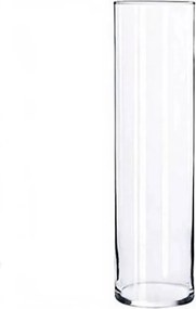 Üveg váza henger H-50 cm D-12 cm süllyesztett