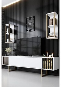 TV szekrény Gold Line - White, Black