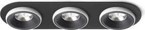 RENDL SHARM R III süllyesztett lámpa fekete/fehér 230V LED 3x10W 24° 3000K