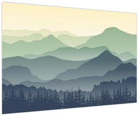 Kép - Forest Mountain (90x60 cm)