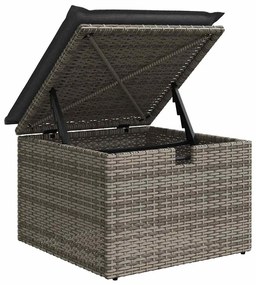 Kerti Kanapé Szett párnával 7 pcs Szürke 242.5 x 132.5 x 85 cm