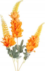 Glicin Ág 3 Virág 96 CM Narancssárga Szín Kompozíció Kiegészítő