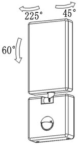 Faro B PIR - LED fényvető fény érzékelővel FARO LED / 15W / 230V IP65 fehér