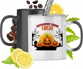 Mágikus bögre Lúciának Fekete matt nyomott mintával 330ml