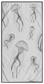 DecoKing Jellyfish strandtörölköző, 90 x 180 cm