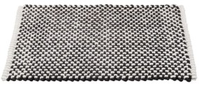 Fekete-fehér textil fürdőszobai kilépő 50x80 cm Covelo – Wenko