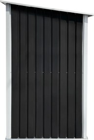 Tűzifa tároló, antracit/fehér, 302x121,5x191 cm, DARYL TYP 3