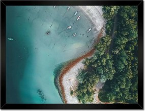 Poszterek keretben 40x30 Trópusi pálmafák szigete