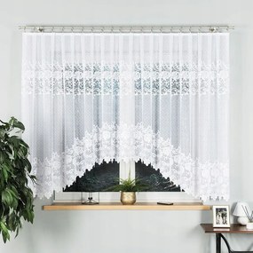 Jacquard készfüggöny bevágással az alján 500x160 cm Demetria