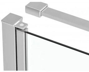 Simple nyílóajtós szögletes zuhanykabin zuhanytálca nélkül