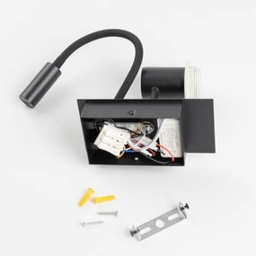 Brilagi - LED Fali lámpa NUBILA 1xE27/25W/230V + LED/3W fekete/zöld