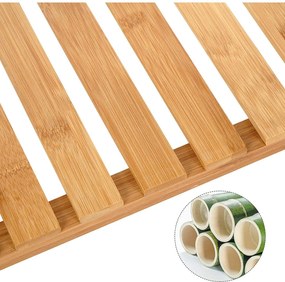 Bambusz fürdőszoba polc, tároló polc 60 x 26 x 66 cm, natúr