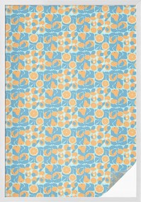 Öntapadós szélvédő furnér Adatvédelem Hal citrus 100x146