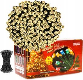 Karácsonyfa Fényfüzér Led Karácsonyi Kültéri 100 Led Meleg Sárga