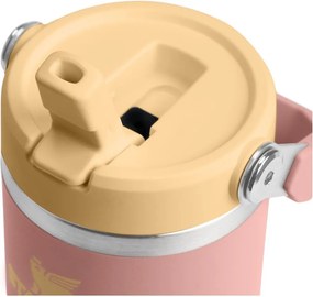 Barackszínű rozsdamentes acél termosz 410 ml IceFlow™ Flip Straw 2.0 Tumbler Peach Rose – Stanley