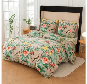 Mikroplüss ágyneműhuzat PETALIA bézs Ágyneműhuzat mérete: 70 x 80 cm | 140 x 200 cm