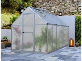 üvegház LANITPLAST SARANA 6x12 PC 4 mm ezüst színű LG4276