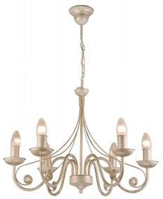 Lamkur Csillár láncon DONATO 6xE14/40W/230V LM 6.29 BIAŁY